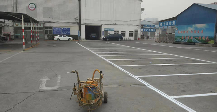 石景山检测场整体标线施工