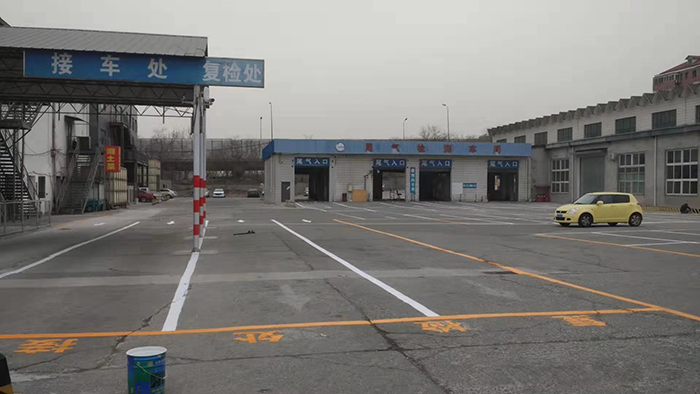 石景山检测场整体标线施工