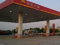 天津蓟县加油站划线施工