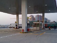 天津蓟县加油站划线施工