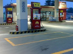 天津蓟县加油站划线施工