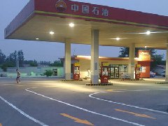 天津蓟县加油站划线施工